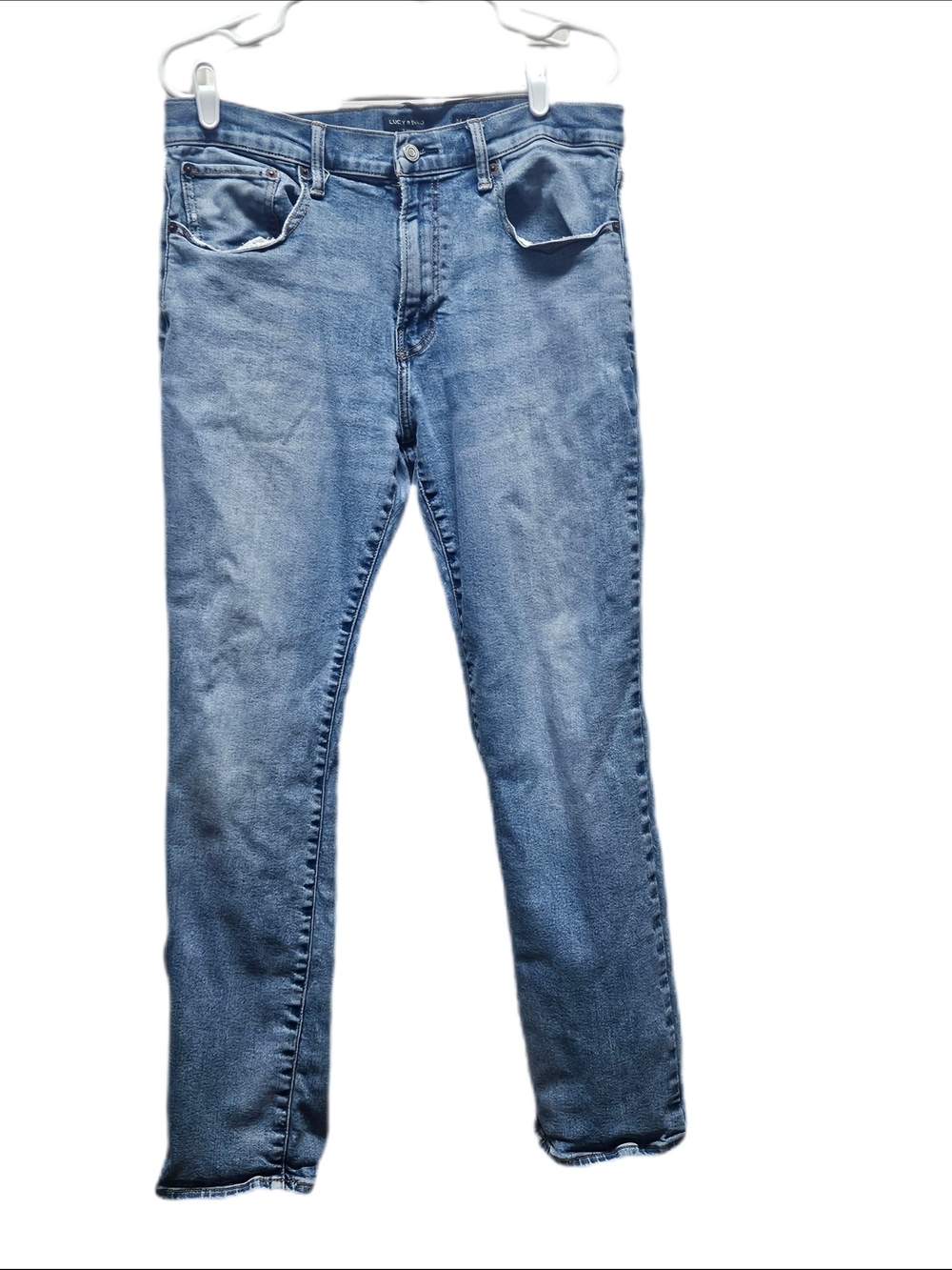Lucky Brand Men's Light Blue Slim Straight Jeans 34/30